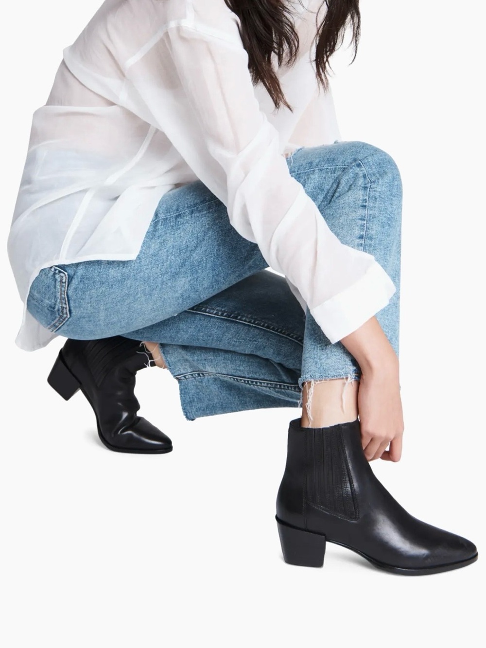 rag & bone Rover leather boot. Brand new. Size 8.  Chelsea Ankle Boots